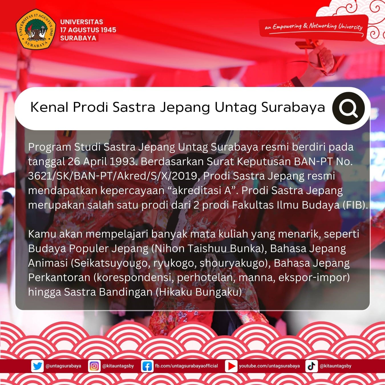 Profil Singkat Sastra Jepang Untag Surabaya
