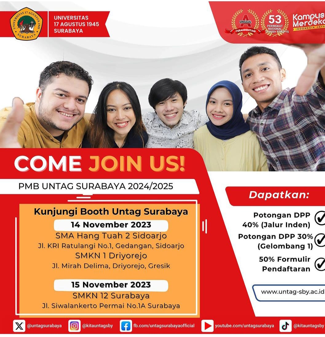 Kunjungi Booth Untag Surabaya