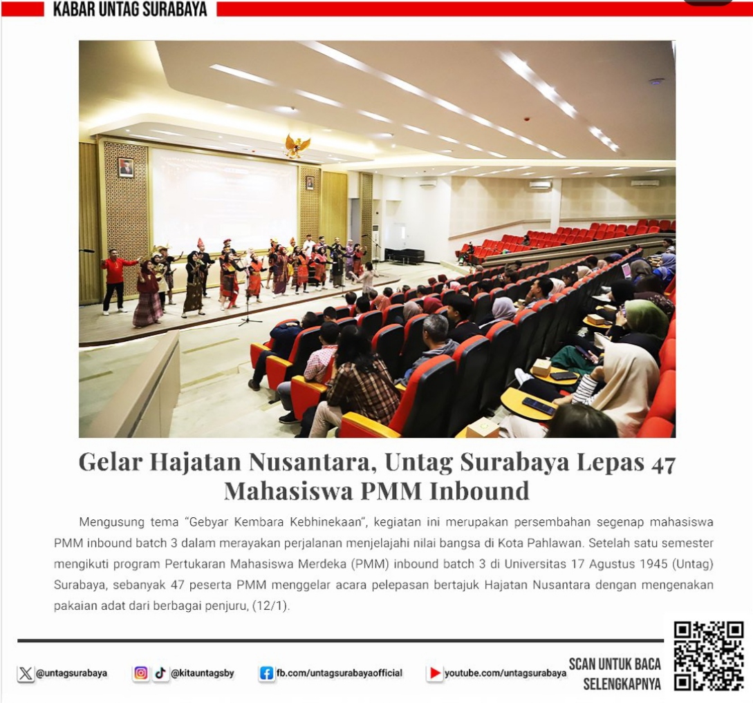 Pelepasan 47 Mahasiswa Inbound PMM