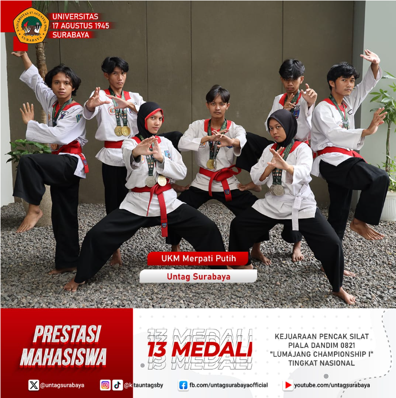 Sis Aufila Bersama tim UKM Merpati Untag Surabaya sabet 13 Medali di Piala DANDIM 0821