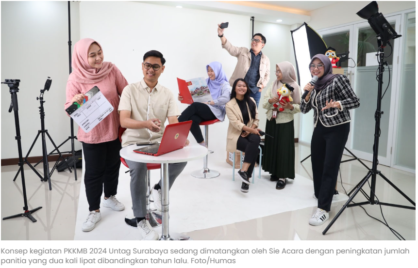 Tanpa Plonco, Nantikan Keseruan PKKMB 2024 Untag Surabaya