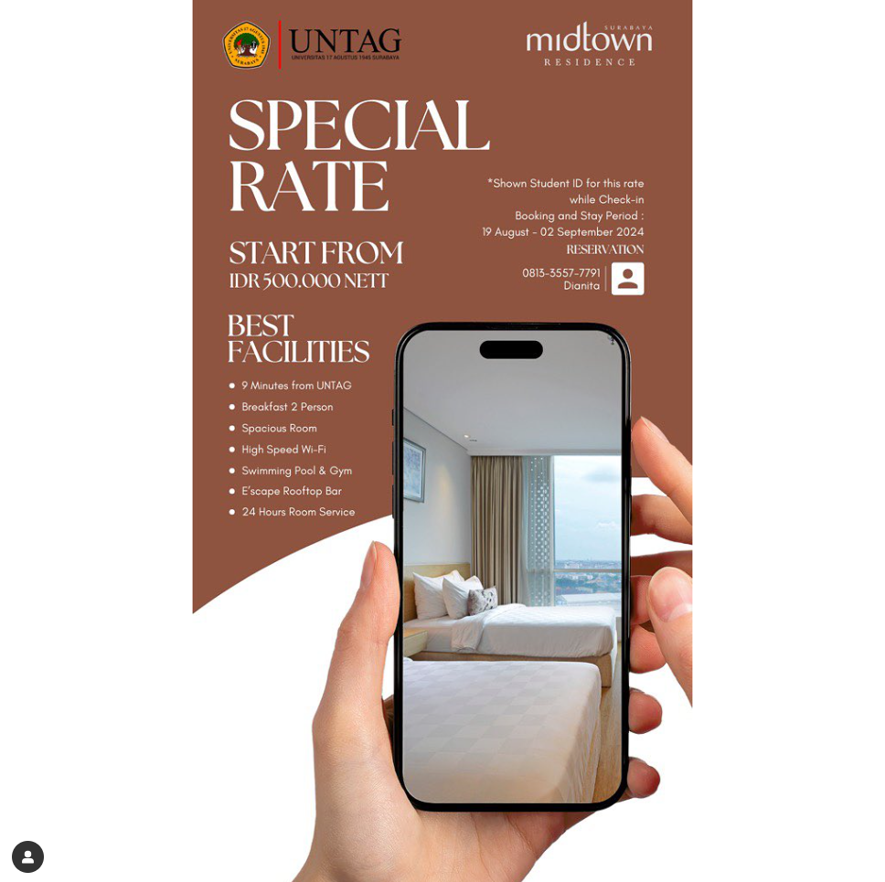 Graduation Package, Kerjasama Untag Surabaya dengan Midtown Residence Surabaya