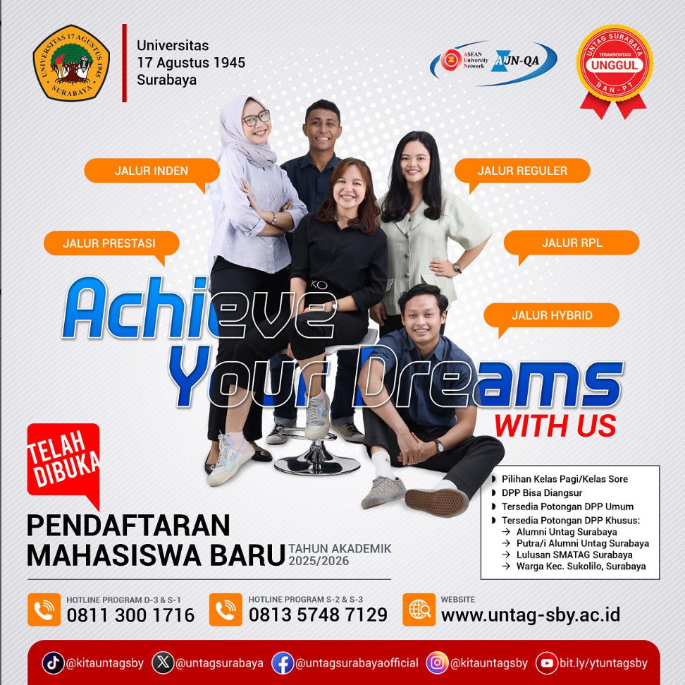 PENERIMAAN MAHASISWA BARU GELOMBANG 1 SUDAH DIBUKA!