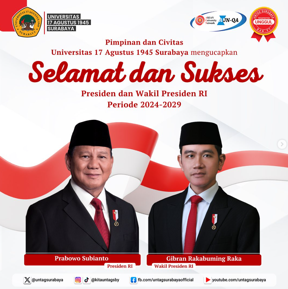 Selamat dan Sukses Presiden dan Wakil Presiden RI Periode 2024-2029