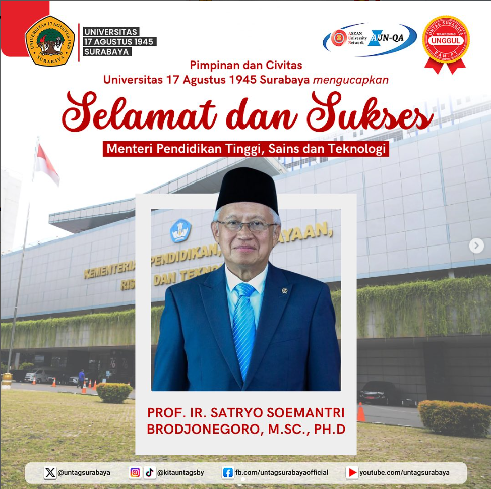 Selamat dan Sukses Menteri Pendidikan Tinggi, Sains, dan Teknologi Periode 2024-2029