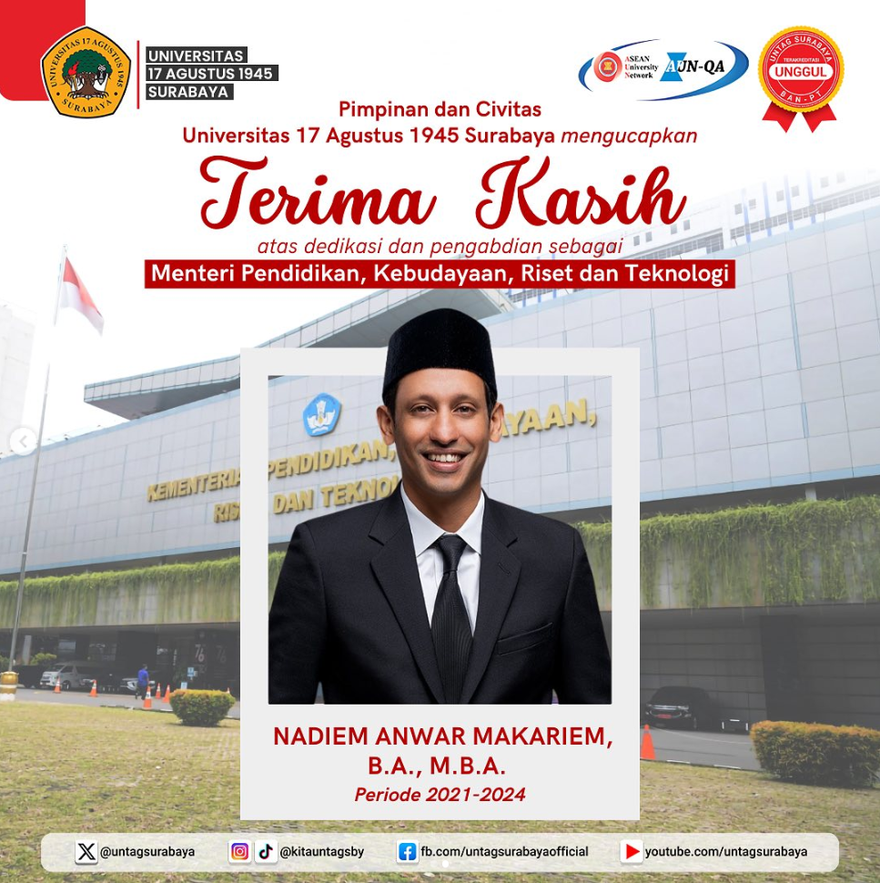 Terima Kasih atas Dedikasi dan Pengabdian sebagai Menteri Pendidikan, Kebudayaan, Riset, dan Teknolo