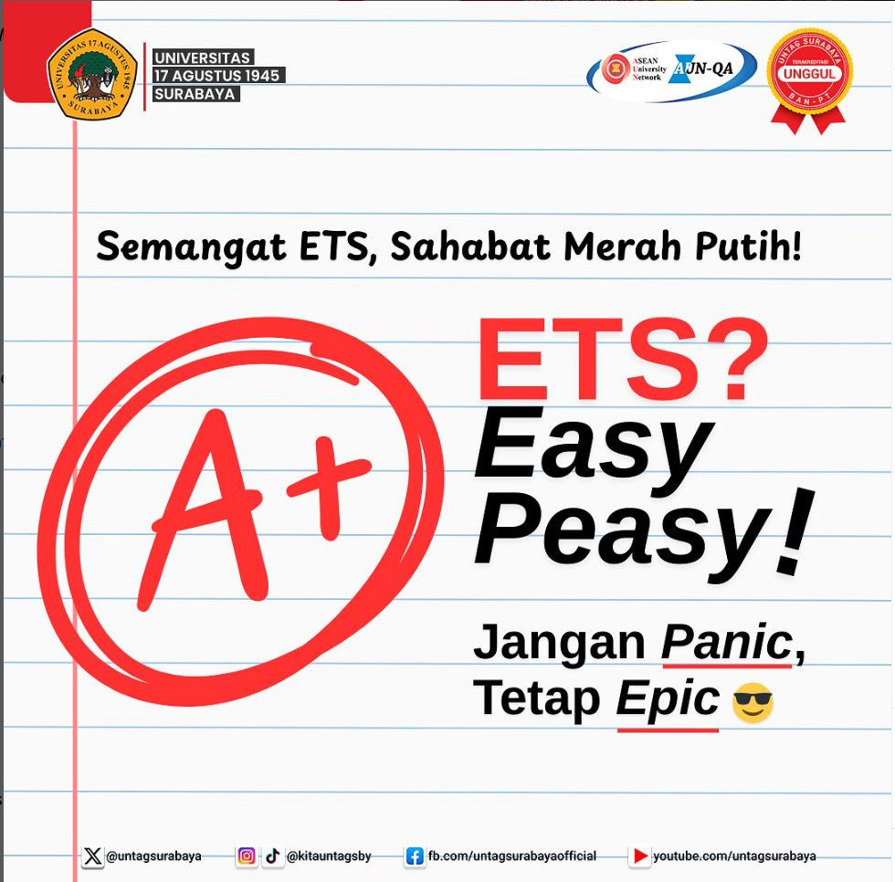 Selamat Menjalani ETS Sahabat Merah Putih