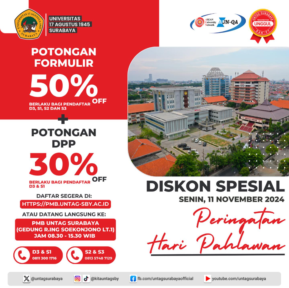 Potongan Formulir dan DPP Untag Surabaya
