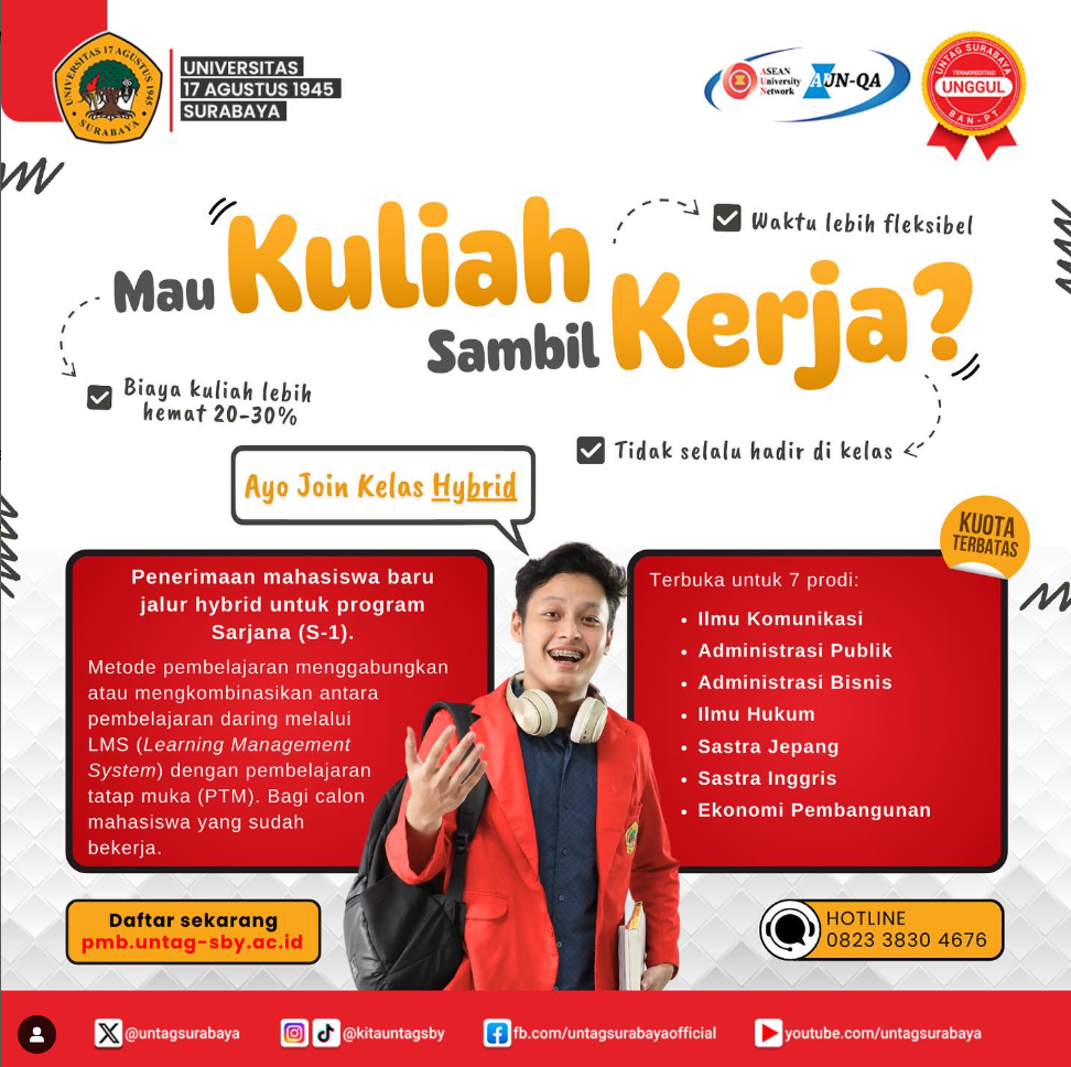AYO JOIN KELAS HYBRID UNTAG SURABAYA