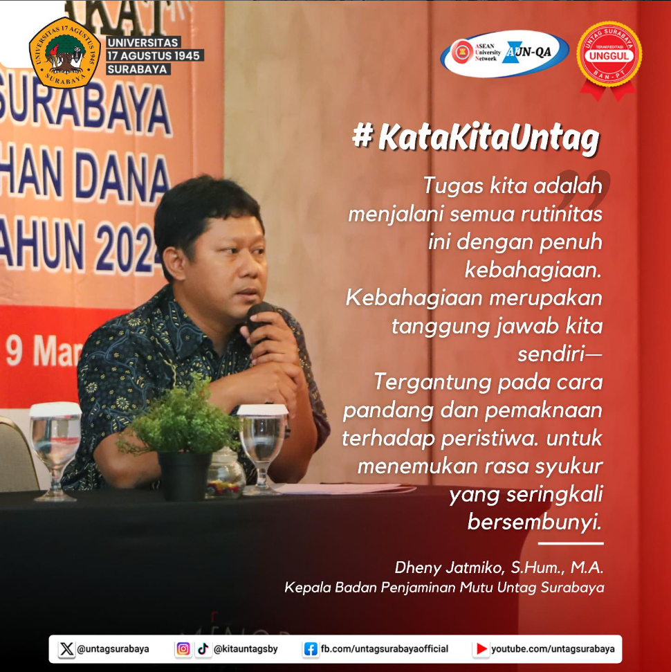 QUOTE OF THE DAY UNTAG SURABAYA