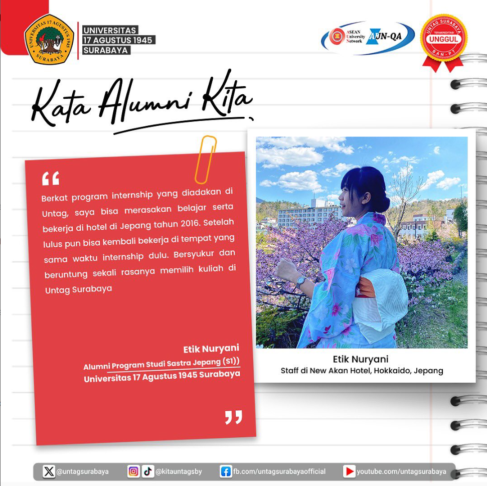 Kata Alumni FIB Untag Surabaya - Sastra Jepang