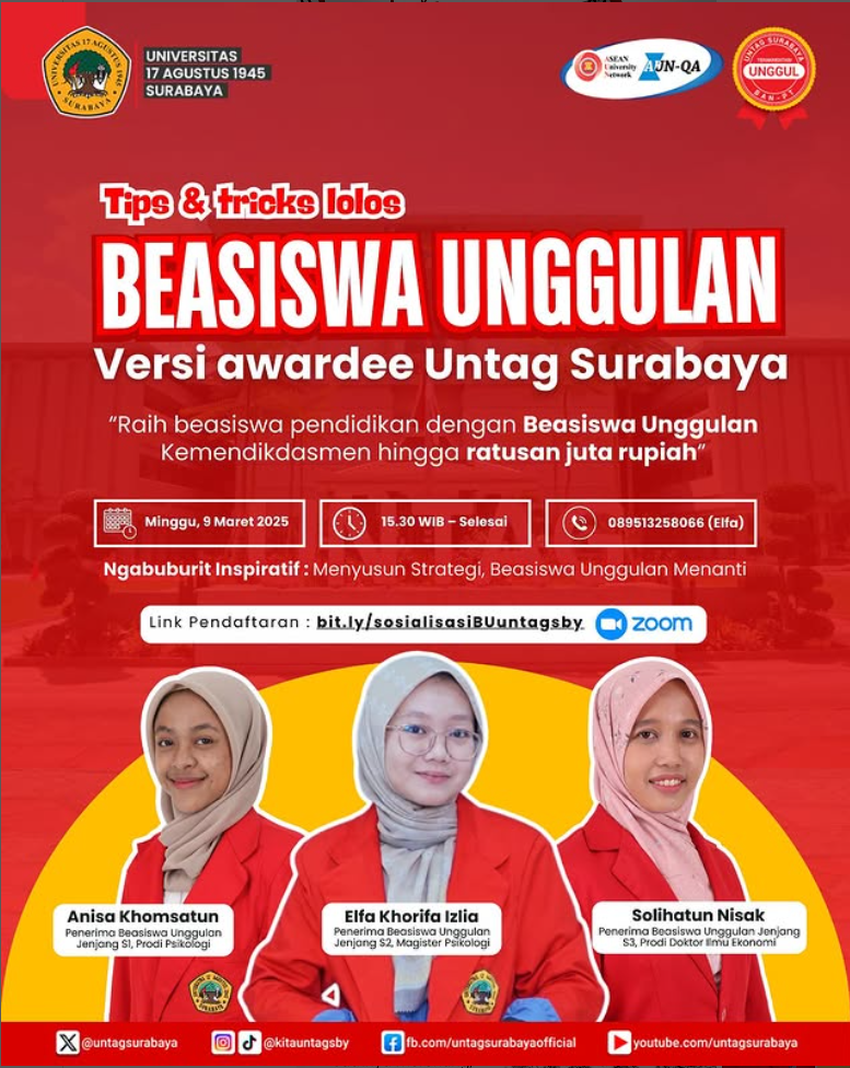 Tips and Tricks Lolos Beasiswa Ungglan Versi Awardee Untag Surabaya
