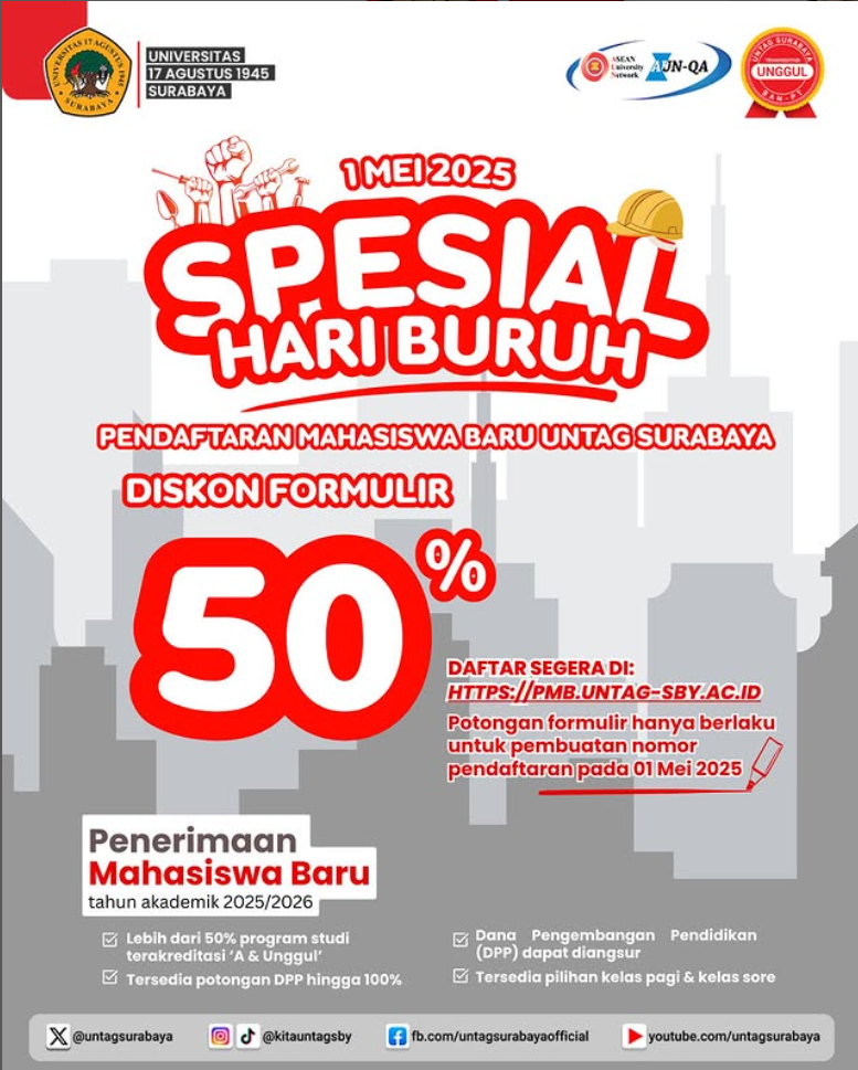 Special Diskon PMB Hari Buruh Tahun 2025
