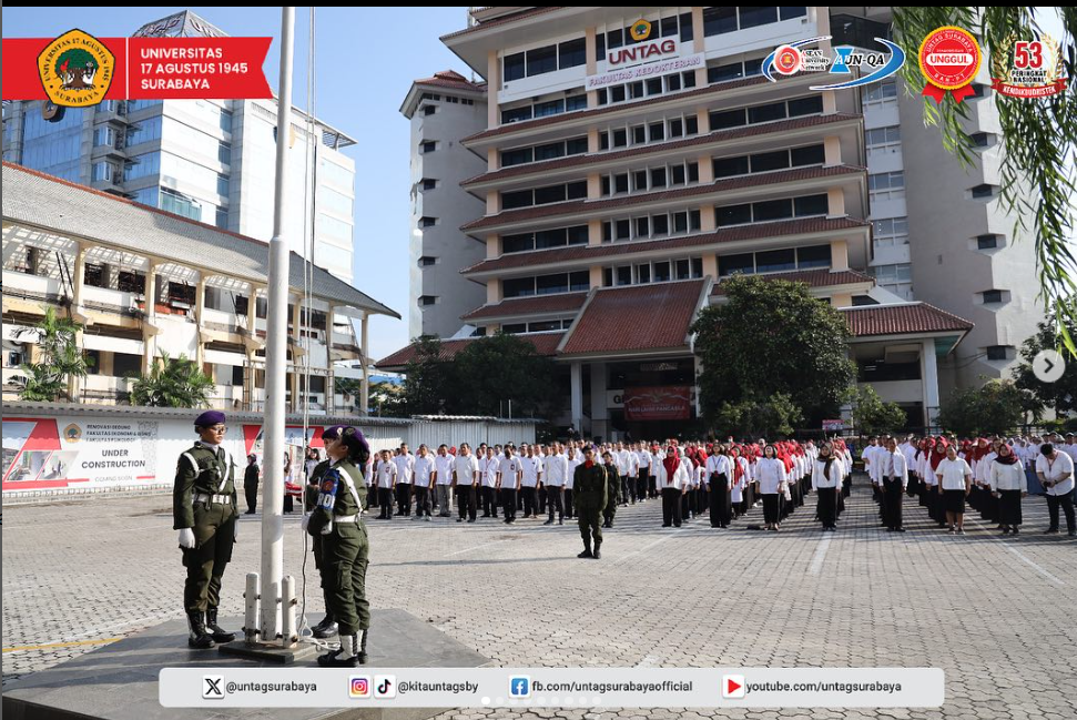 Untag Surabaya Gelar Upacara Peringatan Hari Lahir Pancasila 