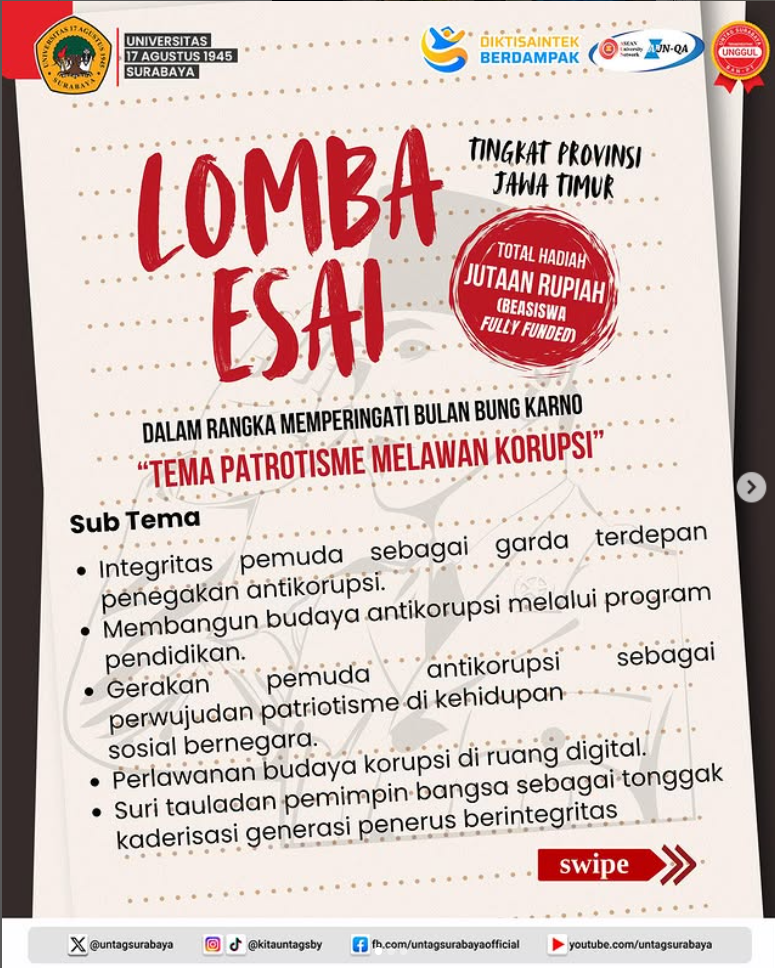 Lomba Esai dalam Rangka Bulan Bung Karno Tahun 2025