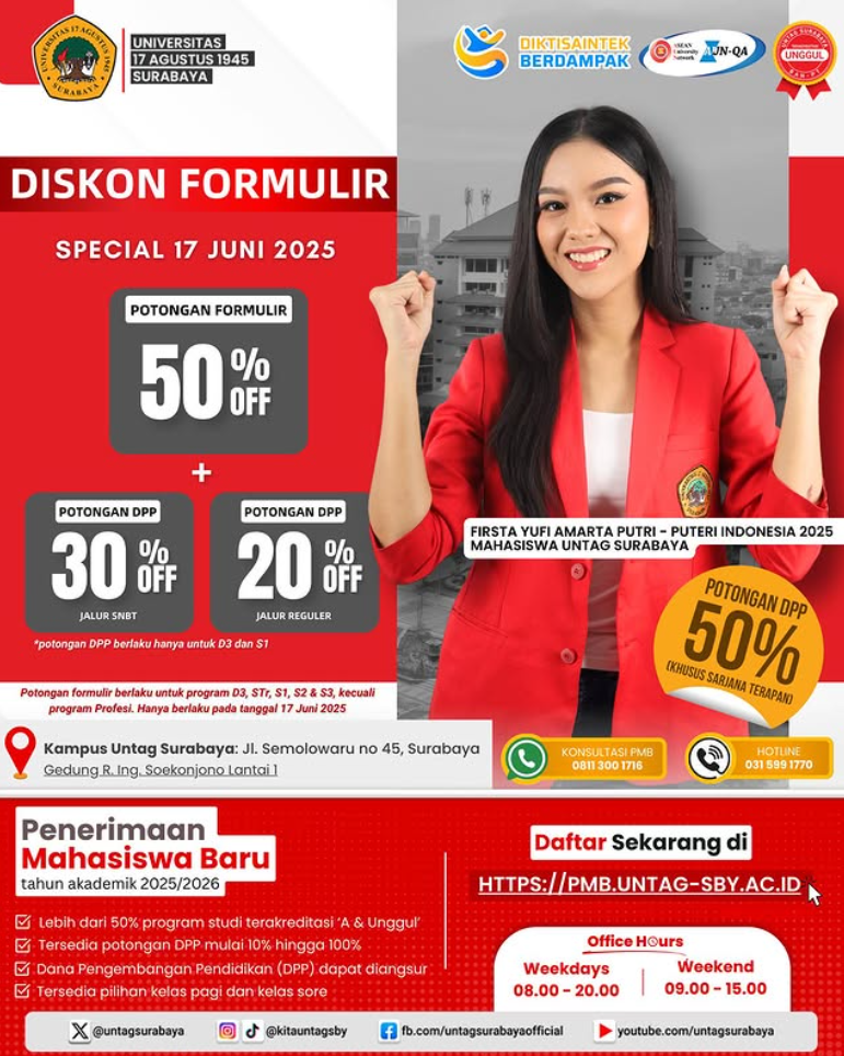 Diskon Formulir Spesial 17 Juni 2025
