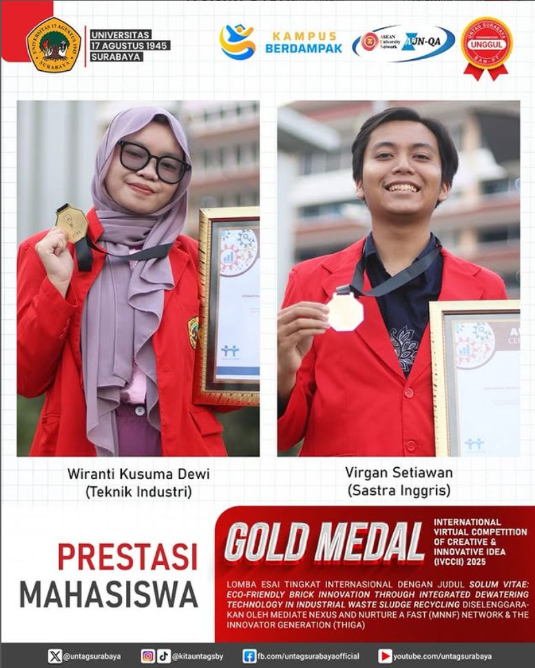 Selamat dan Sukses atas Raihan Gold Medal pada Kompetisi Internasional IVCCII 2025