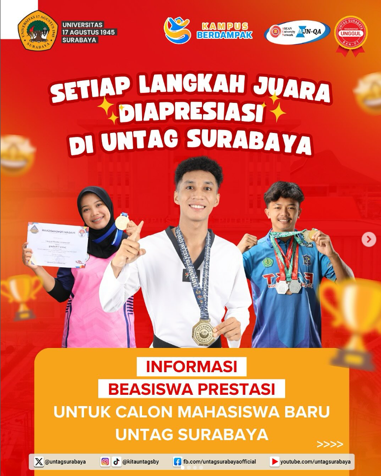 Setiap Langkah Juara Diapresiasi di Untag Surabaya