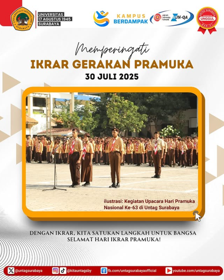 Selamat Memperingati Ikrar Gerakan Pramuka Tahun 2025