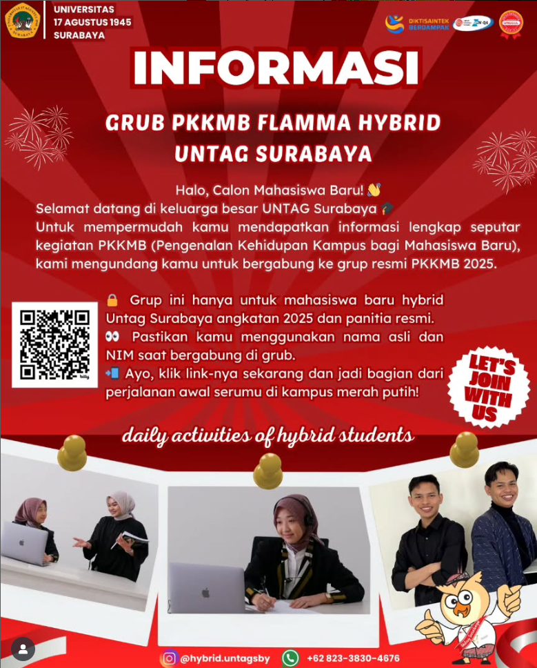 Informasi Grup PKKMB FLAMMA Hybrid Untag Surabaya