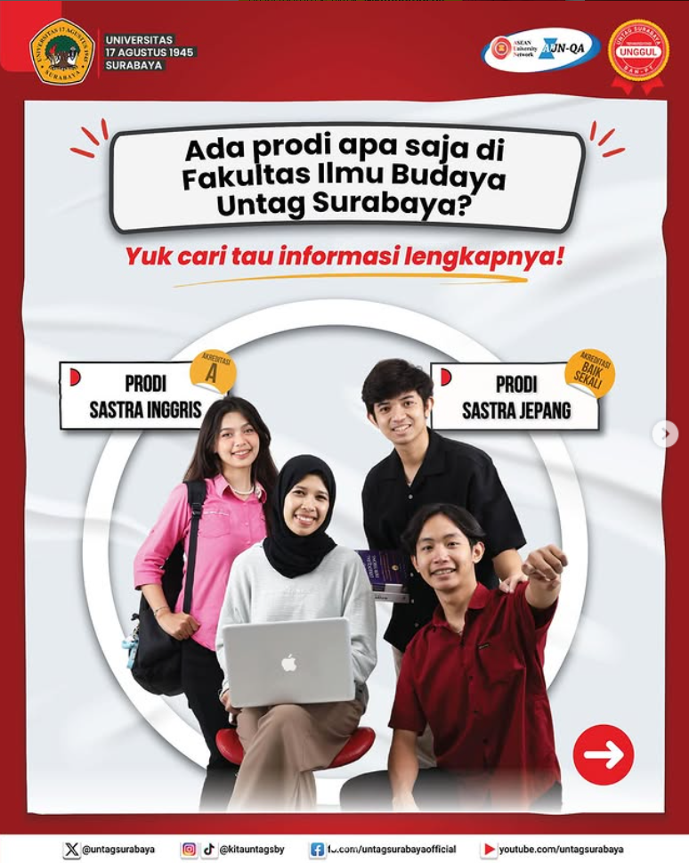 Ada Prodi Apa Aja di FIB Untag Surabaya?