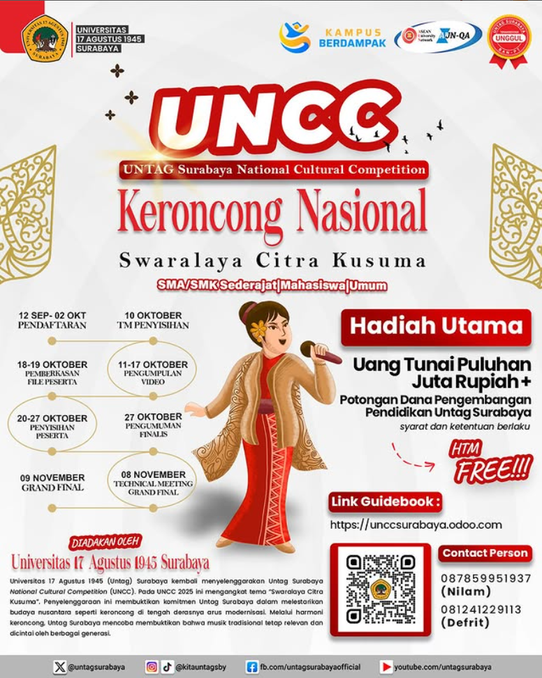 Untag Surabaya National Cultural Competition Keroncong Nasional