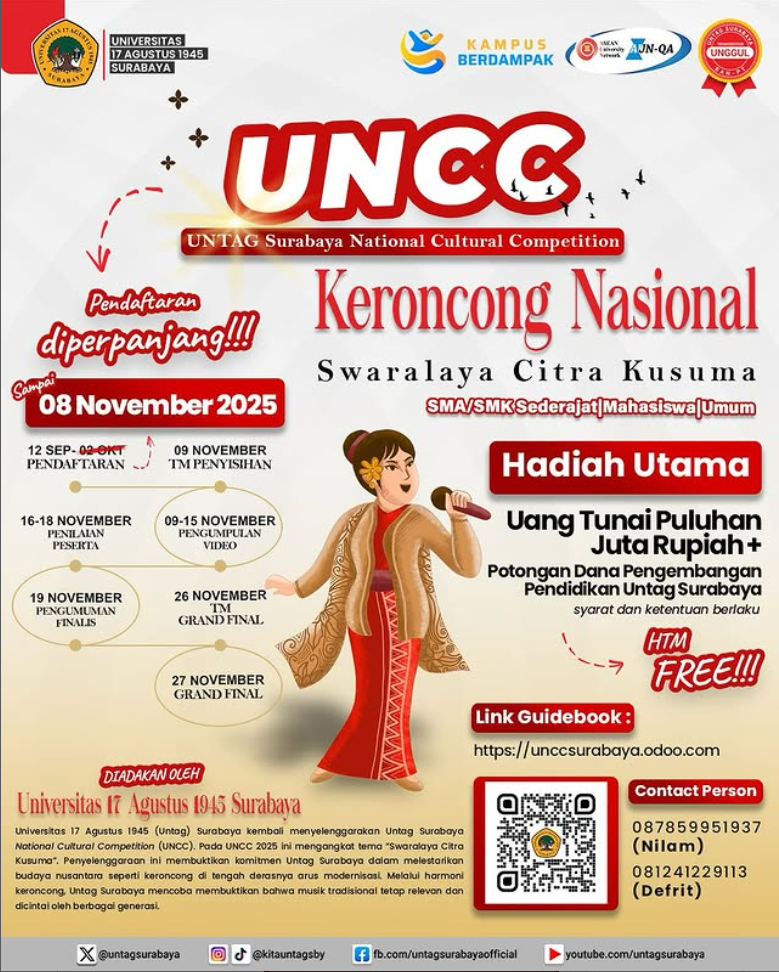 UNCC:  Untag Surabaya National Cultural Competition 