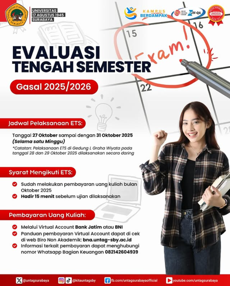 Pengumuman Evaluasi Tengah Semester TA 2025/2026