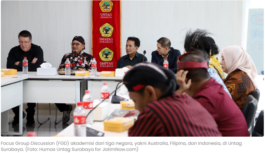 FIB Untag Surabaya Perkuat Langkah Internasionalisasi Lewat FGD Tiga Negara 