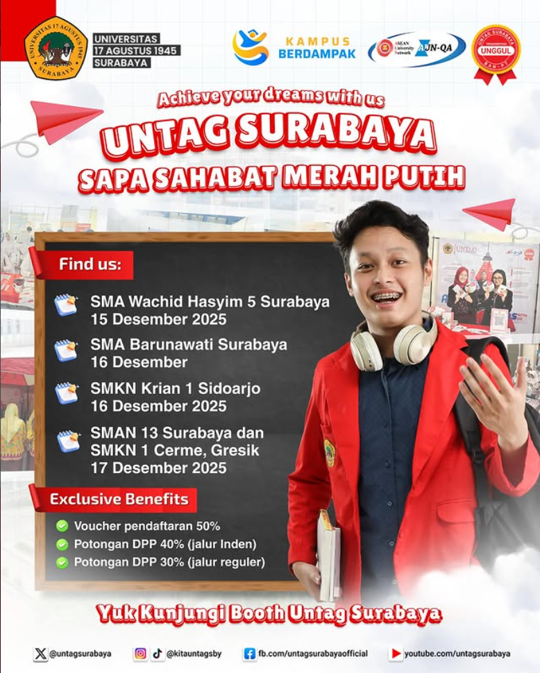 Achieve Your Dreams with Us (Untag Surabaya Sapa Sahabat Merah Putih)
