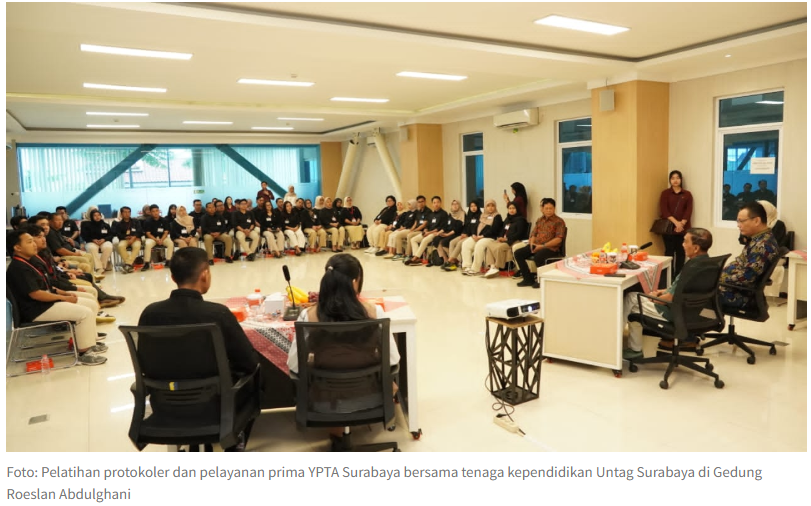 Untag Surabaya Wujudkan Pelayanan Prima Kampus dengan Protokoler Berkelas