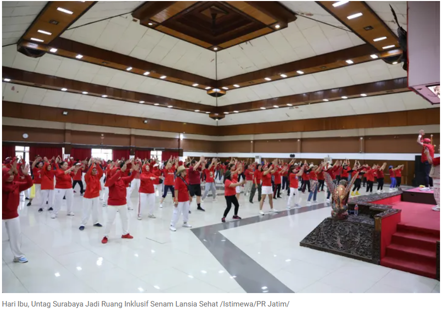 Senam Lansia di Untag Surabaya, Praktik Kampus Inklusif Menuju World Class University