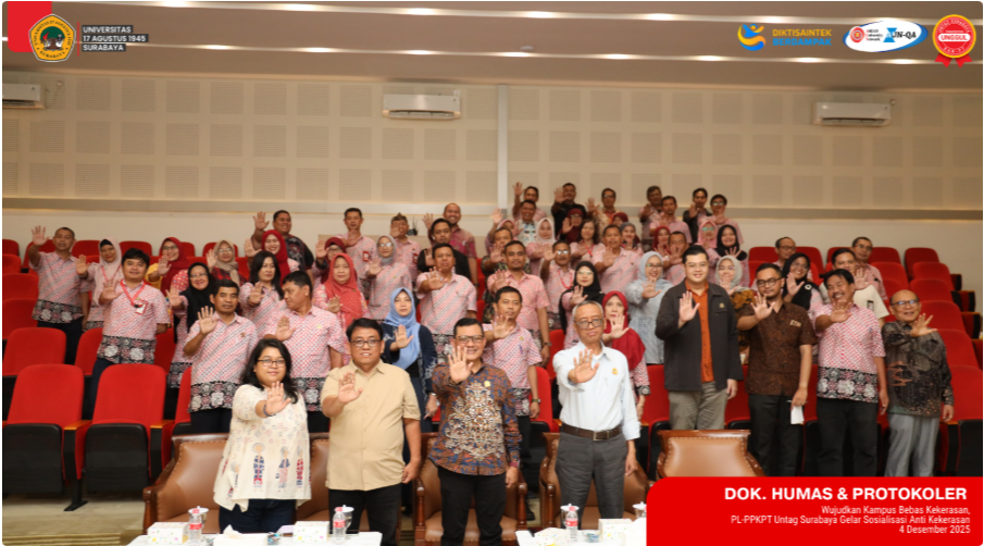 Wujudkan Kampus Bebas Kekerasan, PL-PPKPT Untag Surabaya Gelar Sosialisasi Anti Kekerasan