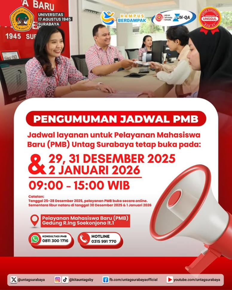Pengumuman Jadwal PMB dalam Liburan Nataru 2025