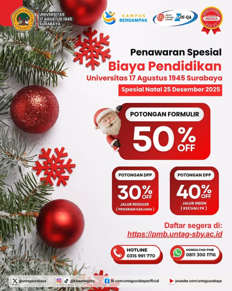 Penawaran Spesial PMB Natal 2025