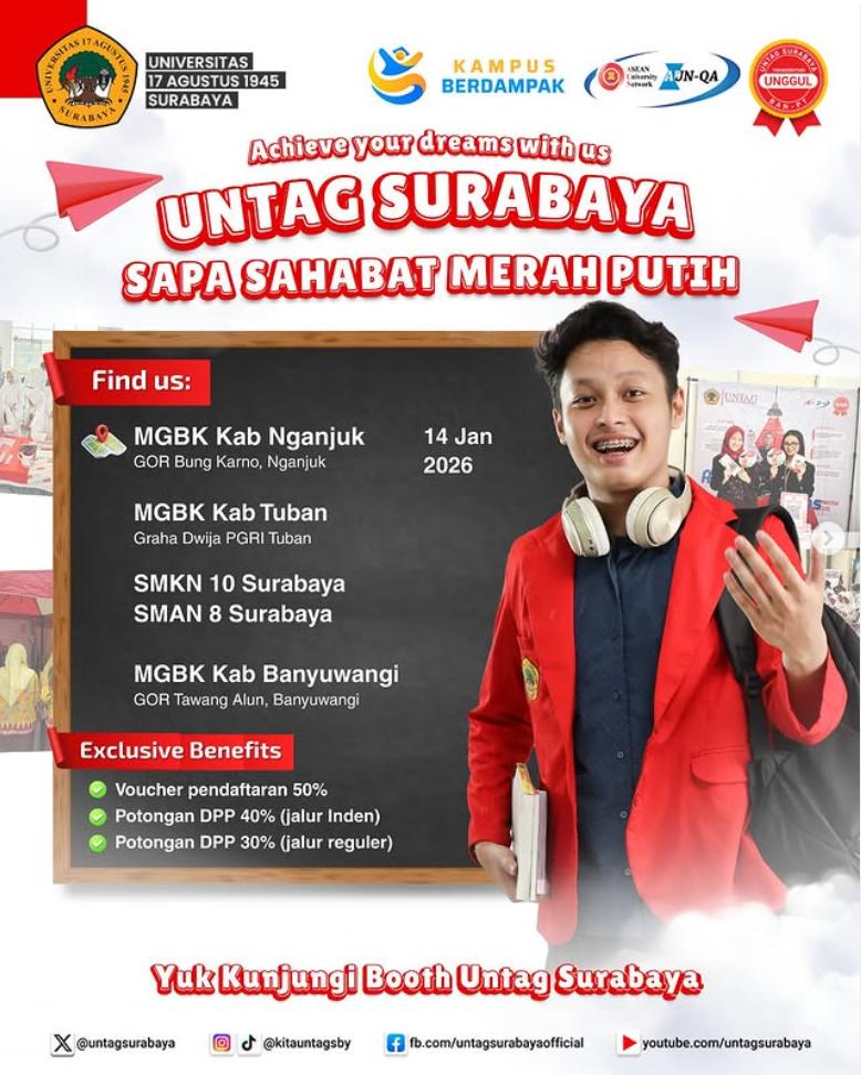 Achieve Your Dreams with Us (Untag Surabaya Sapa Sahabat Merah Putih)