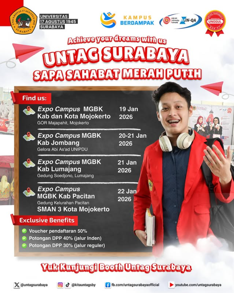 Achieve Your Dreams with Us (Untag Surabaya Sapa Sahabat Merah Putih)