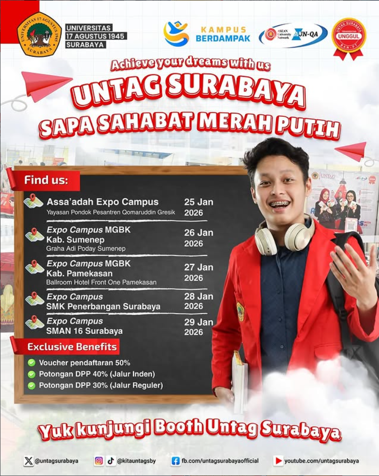 Achieve Your Dreams with Us (Untag Surabaya Sapa Sahabat Merah Putih)