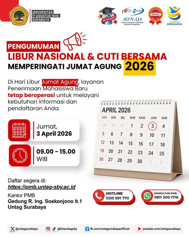 Pengumuman Libur Nasional dan Cuti Bersama Memperingati Jumat Agung 2026