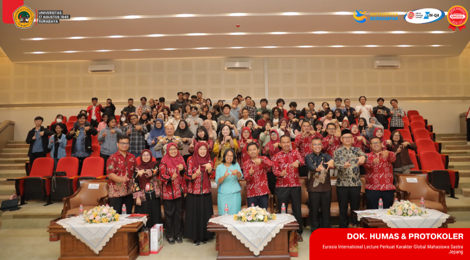 Gelar Eurasia International Lecture, FIB Untag Surabaya Hadirkan 15 Akademisi Dunia Bahas Perdamaian