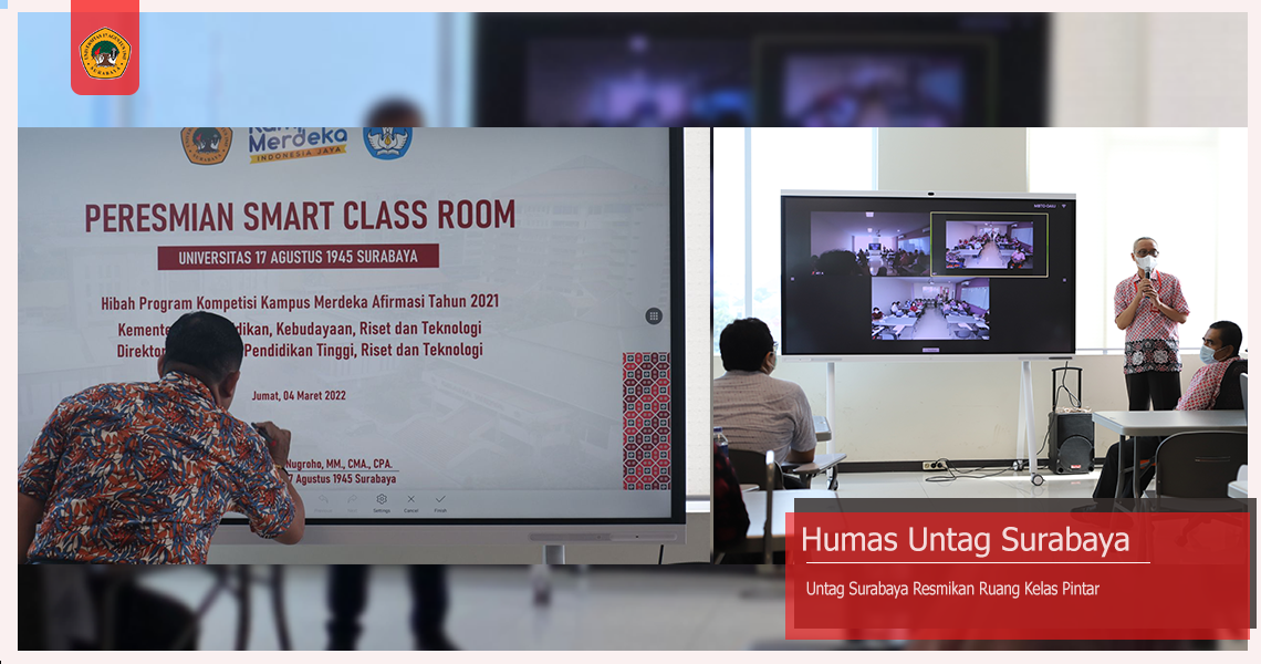 UNTAG SURABAYA RESMIKAN RUANG KELAS PINTAR