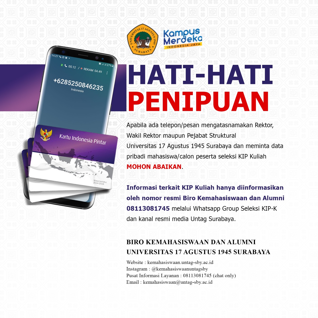 Hati-Hati Penipuan