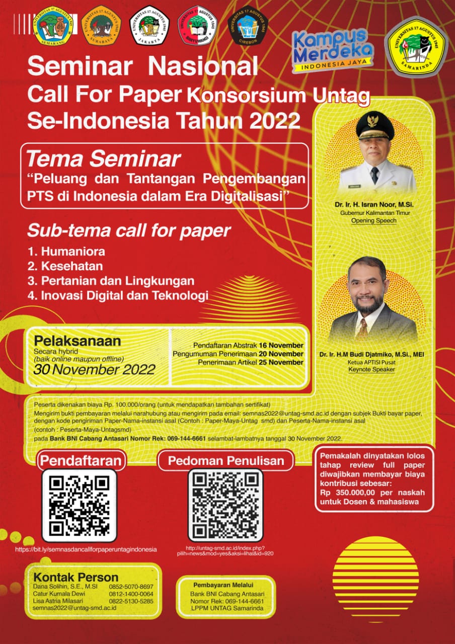 Konsorsium UNTAG se-Indonesia & Call for Paper