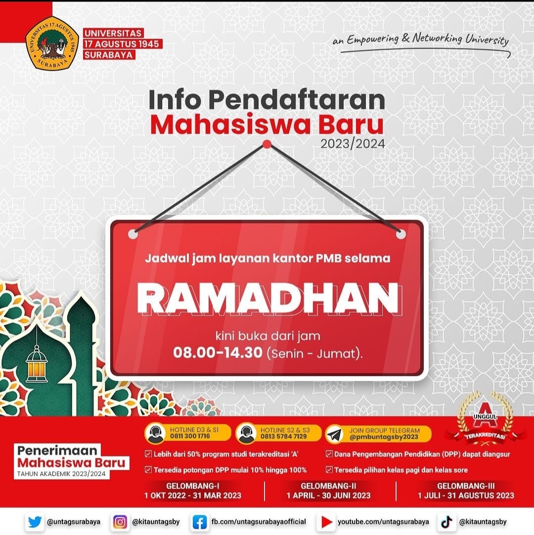 Info Pendaftaran Mahasiswa Baru 2023/2024