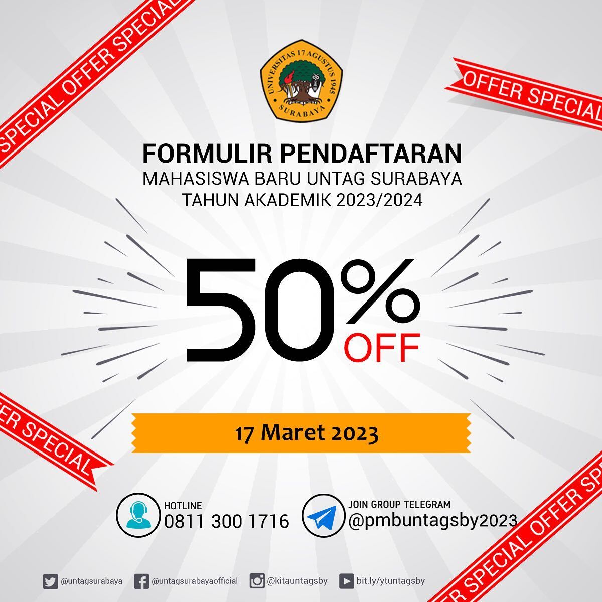 Diskon Pendaftaran Mahasiswa Baru