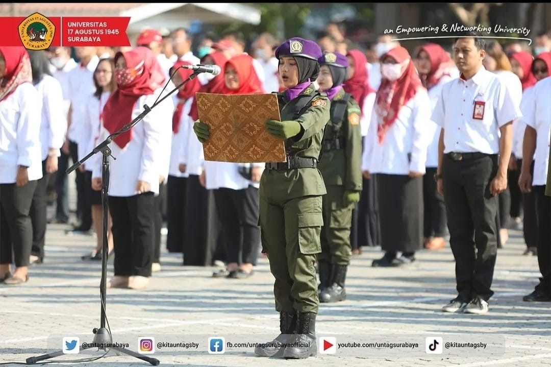 Nuansa Merah Putih, Tiga Satuan Lembaga Pendidikan Akademik YPTA Gelar Upacara Peringatan Hut RI Ke-