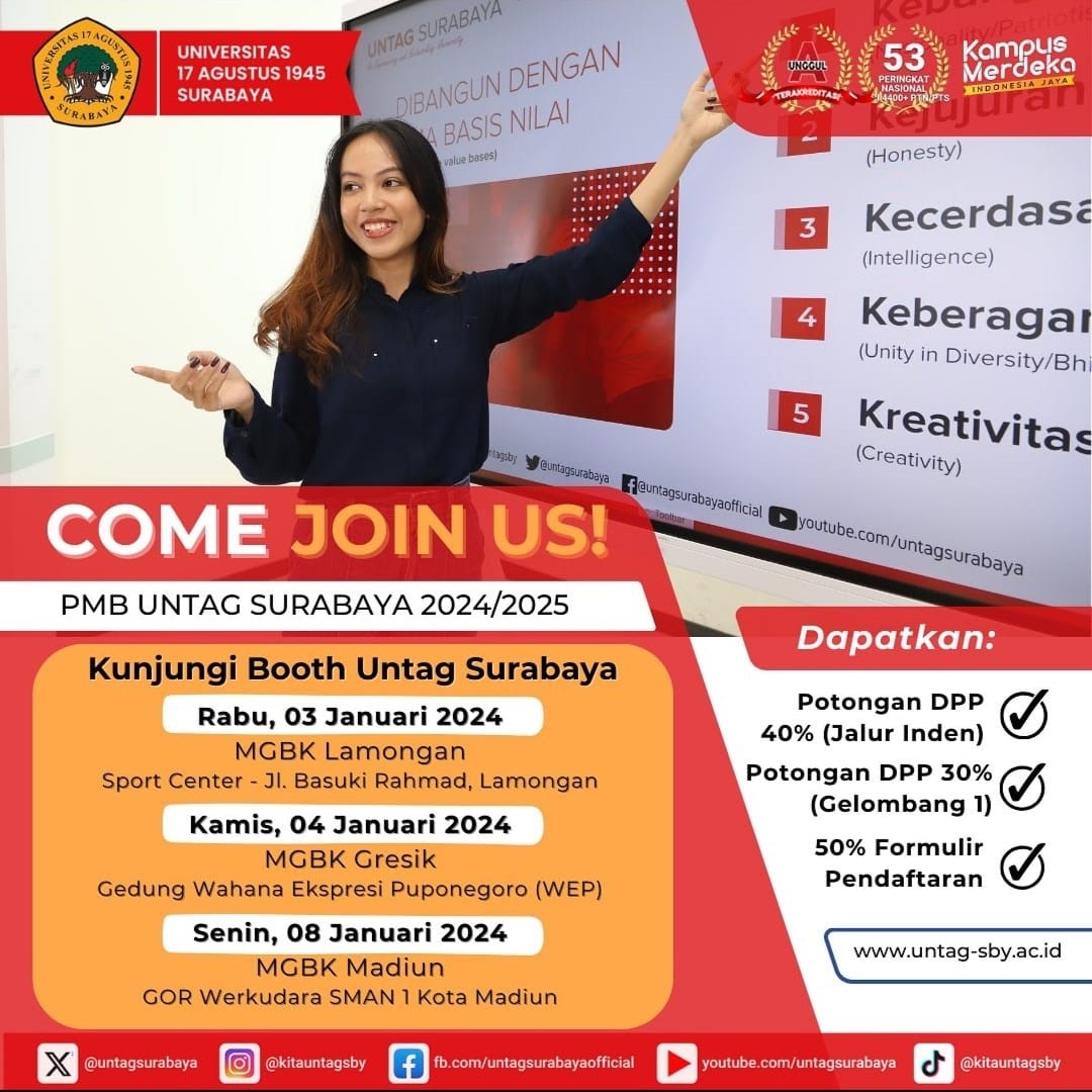 Kunjungi Booth Untag Surabaya 