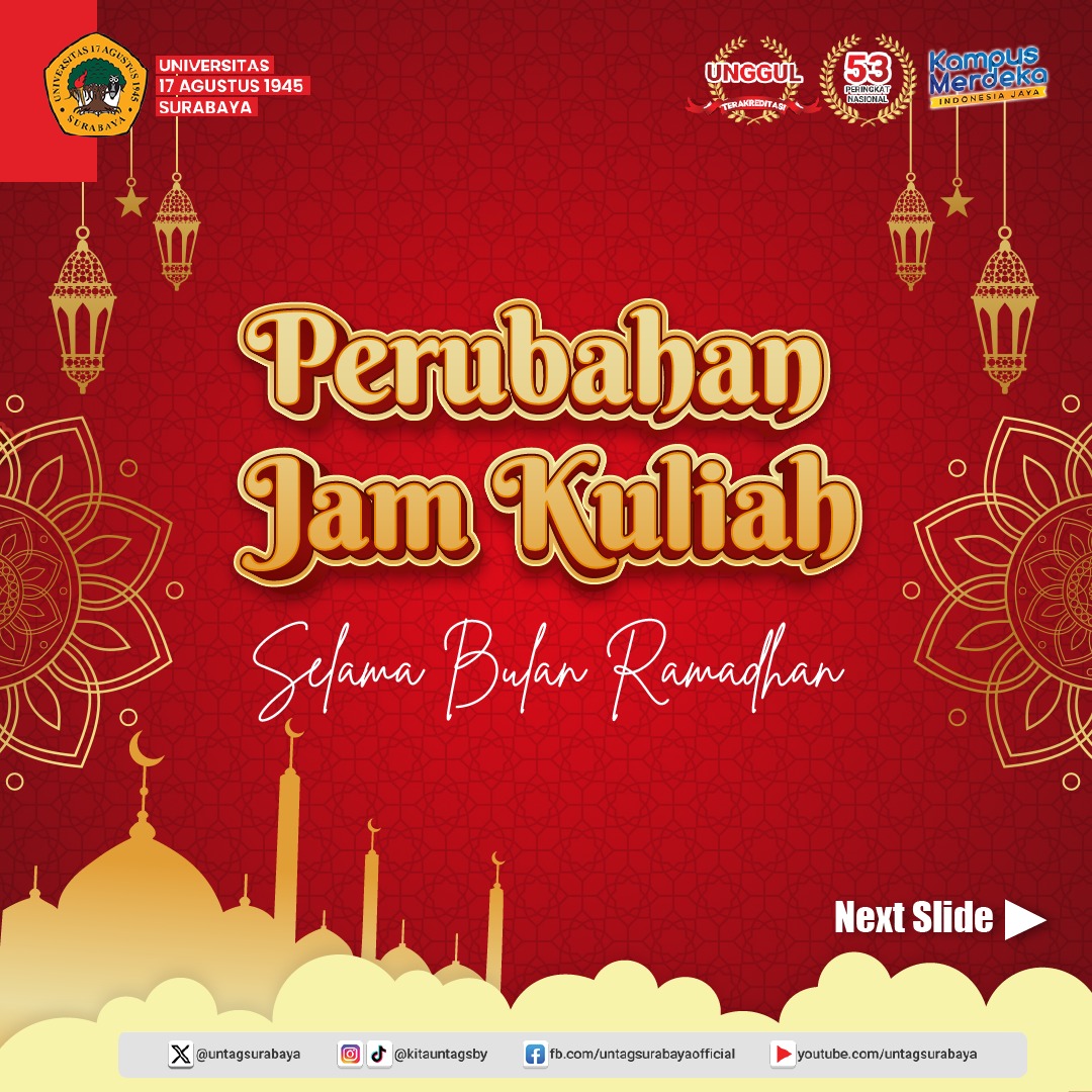 Perubahan Jam Perkuliahan dan Jam Kerja Selama Ramadan 2024