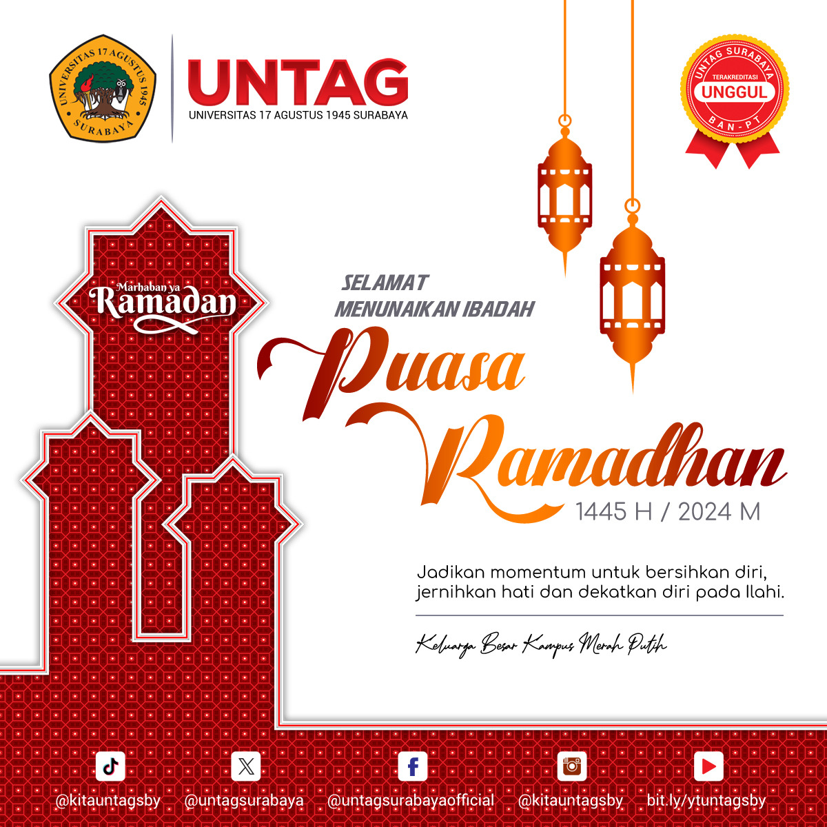 Selamat Menunaikan Ibadah Puasa Ramadan 1445 H