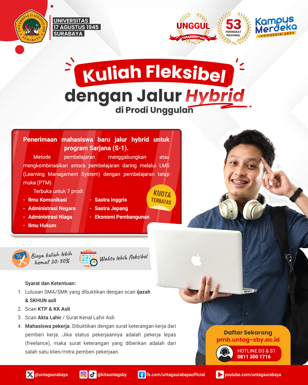 Penerimaan Mahasiswa Baru Jalur Hybrid